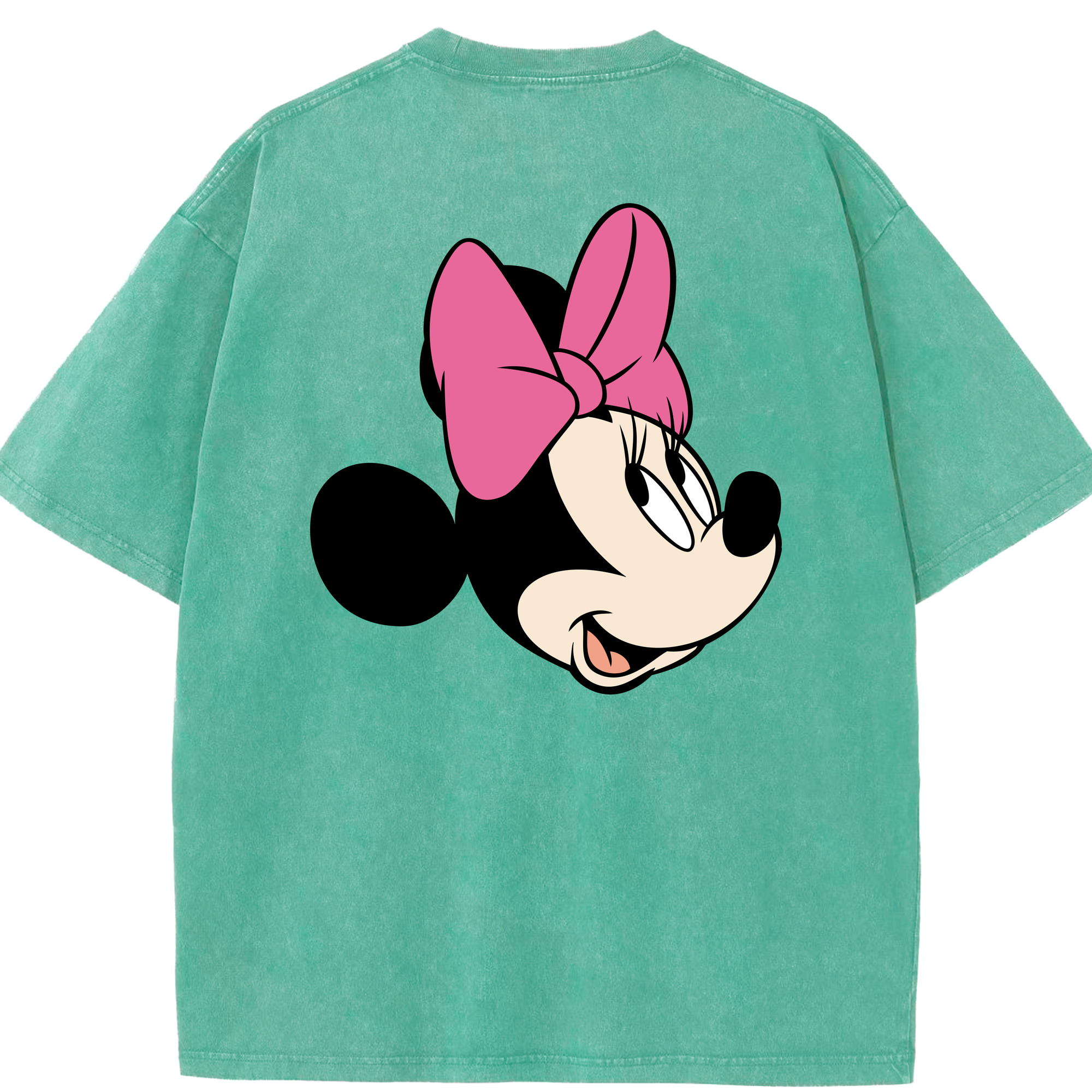 （画像用） ミッキーマウス Mickey Mouse 綿100% ヴィンテージ風 半袖Tシャツ（背面プリント）